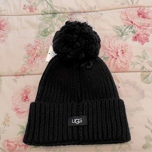UGG Black Wool Blend Hat